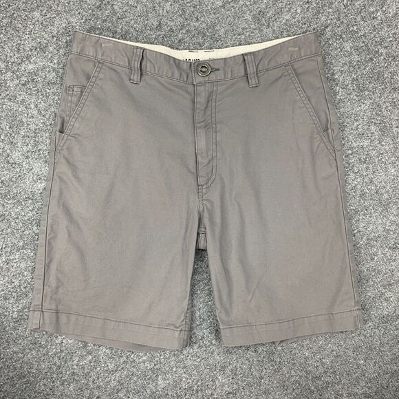 Fox Racing Walking Shorts Mens 28 Ash Gray Flat Front Stretch Cotton Chino - Picture 2 of 13